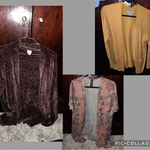 3 women’s size XL cardigans